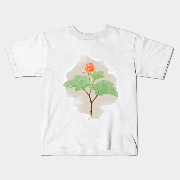 norwegian gold, raspberry Kids T-Shirt by VikingArt